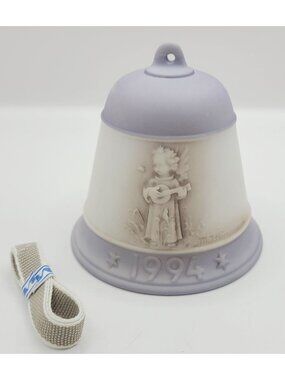M.J. Hummel 1994 Christmas Bell Ornament Goebel Germany Porcelain Angel In Box